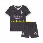 Camisolas de futebol AC Milan Fofana 29 Criança Equipamento 3ª 2024/25 Manga Curta